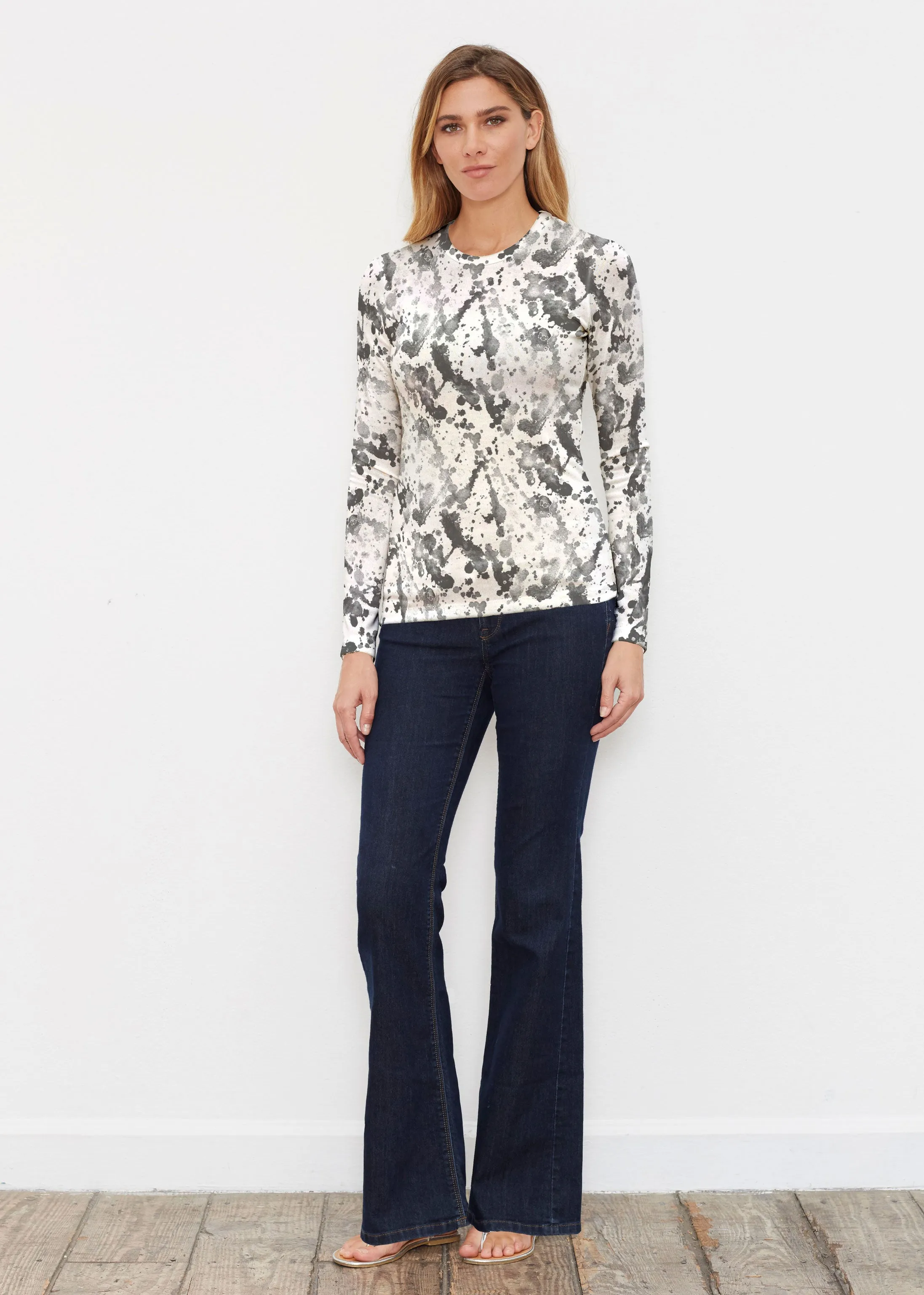 Trixie (8057) ~ Butterknit Long Sleeve Crew Top