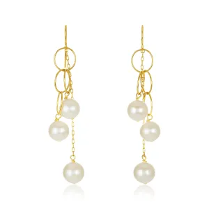 Twist Link Cascade Earrings