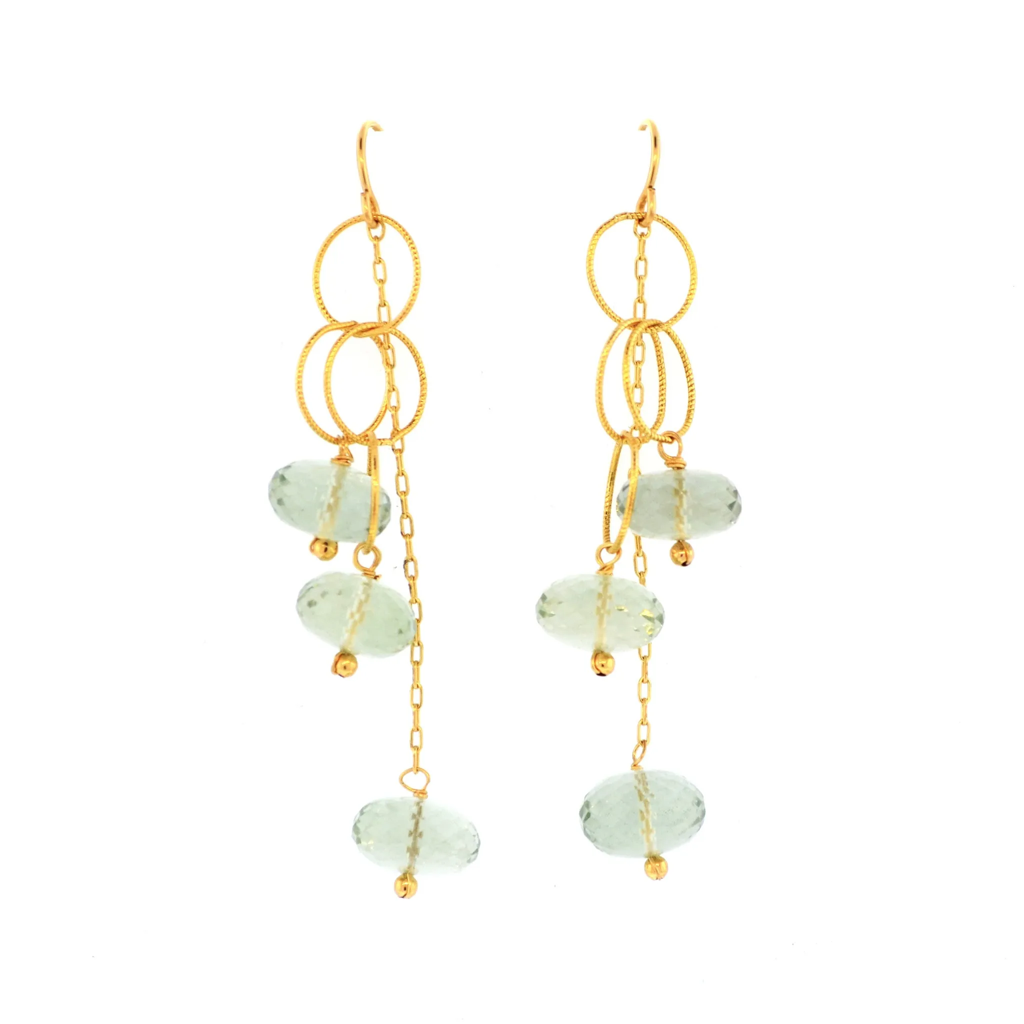 Twist Link Cascade Earrings