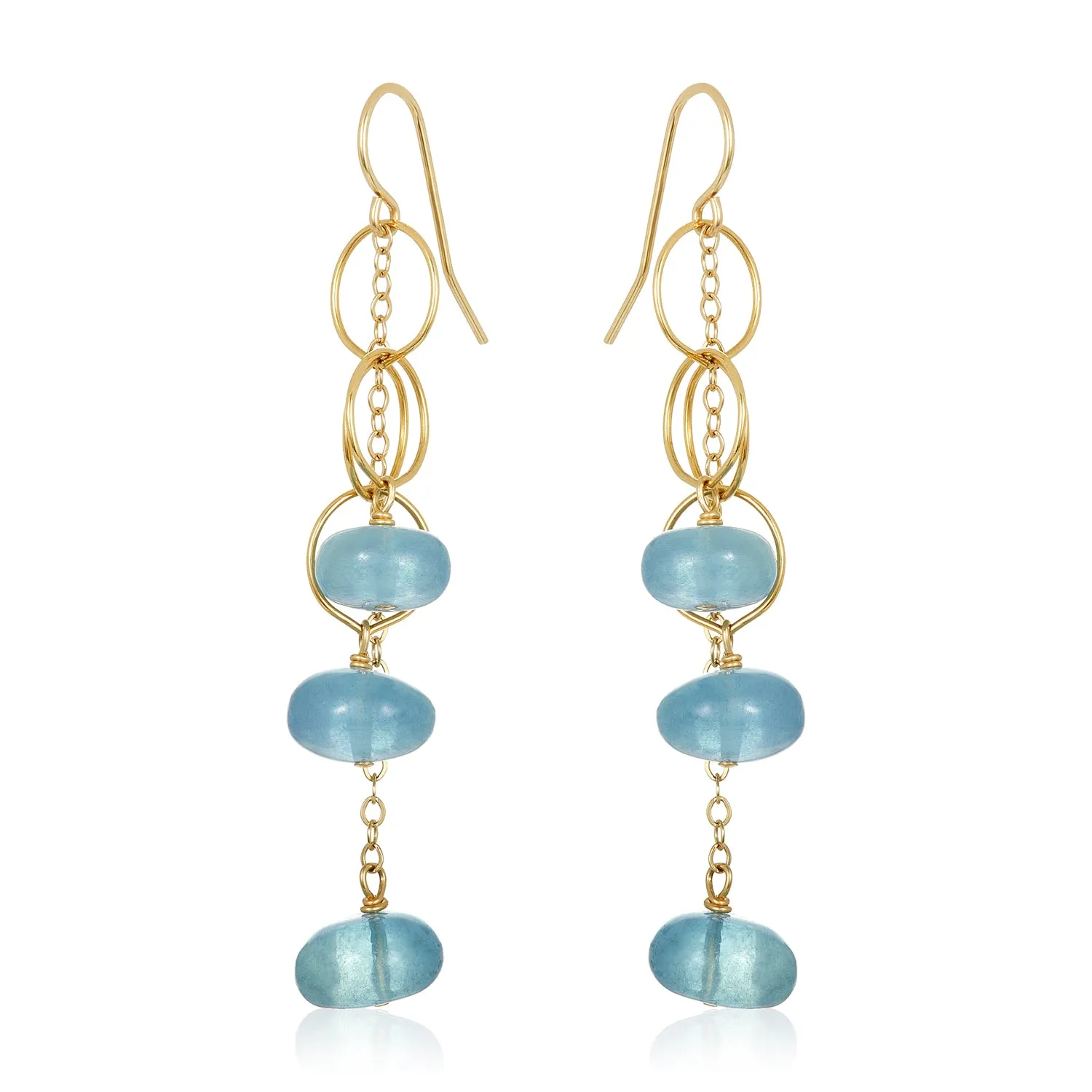Twist Link Cascade Earrings
