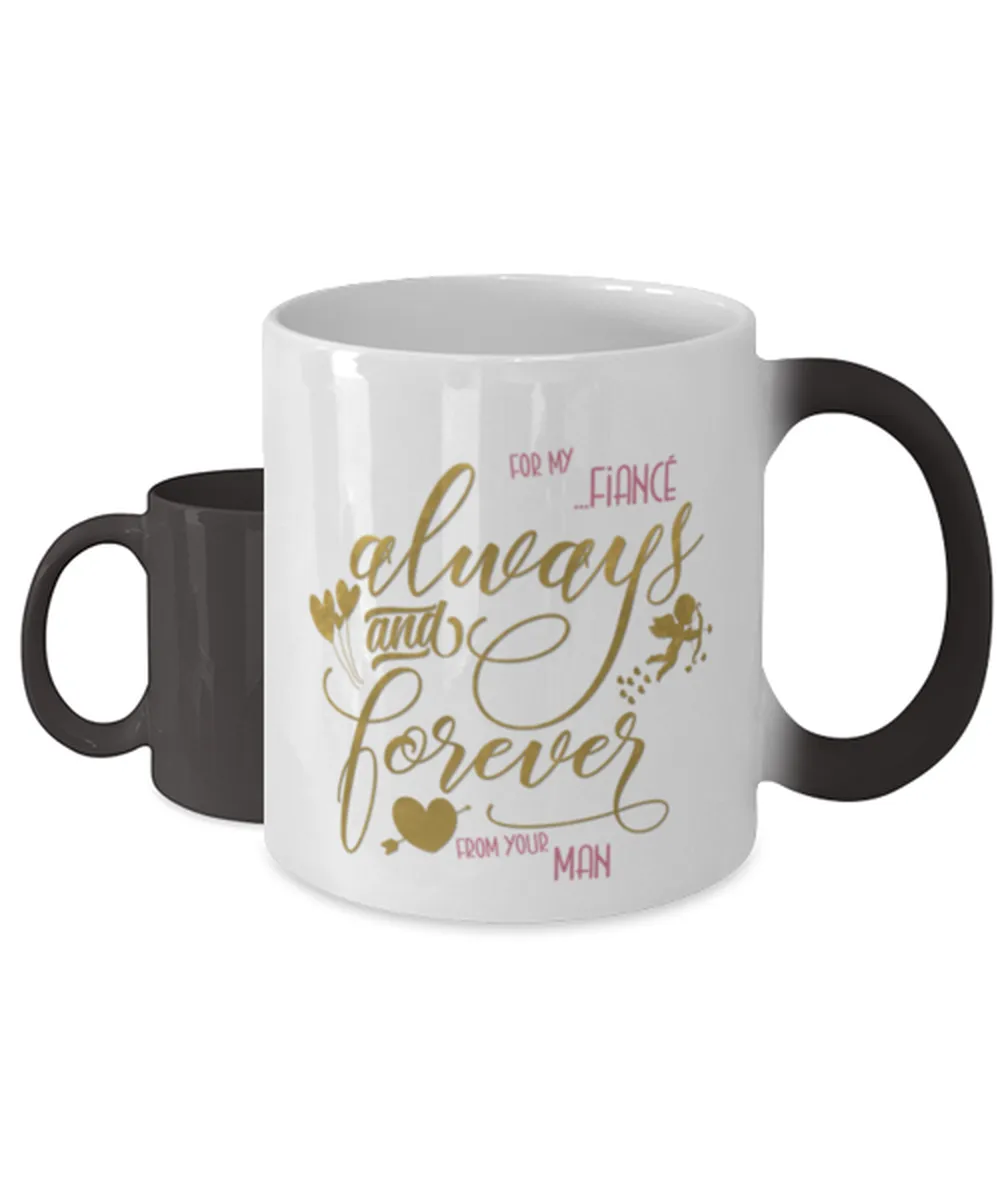 Valentine's Day Fiance Color Changing Coffee Mug