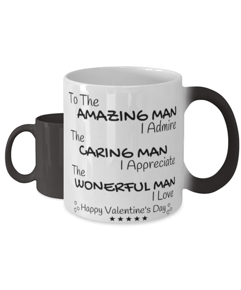 Valentine's Day Man Color Changing Coffee Mug