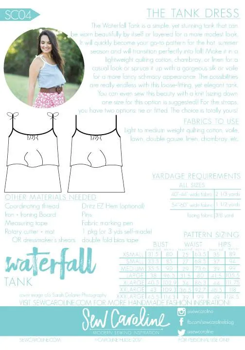 Waterfall Tank Pattern