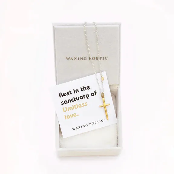 Waxing Poetic - Sanctuary Of Love Cross Necklace