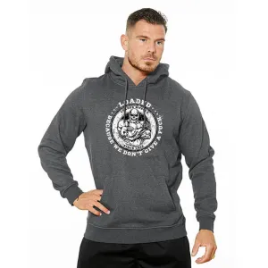 We Don't Give A Fuck Heavy Hoodie - Charcoal