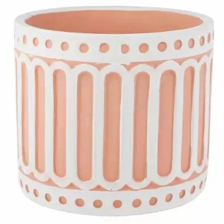 White Accent Plant Pot