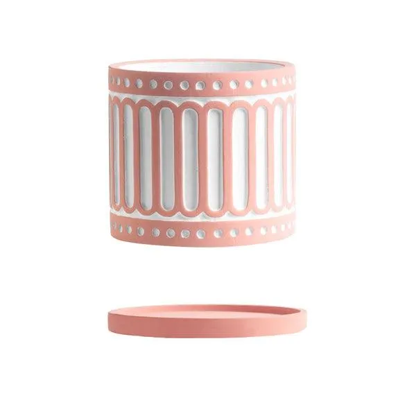 White Accent Plant Pot