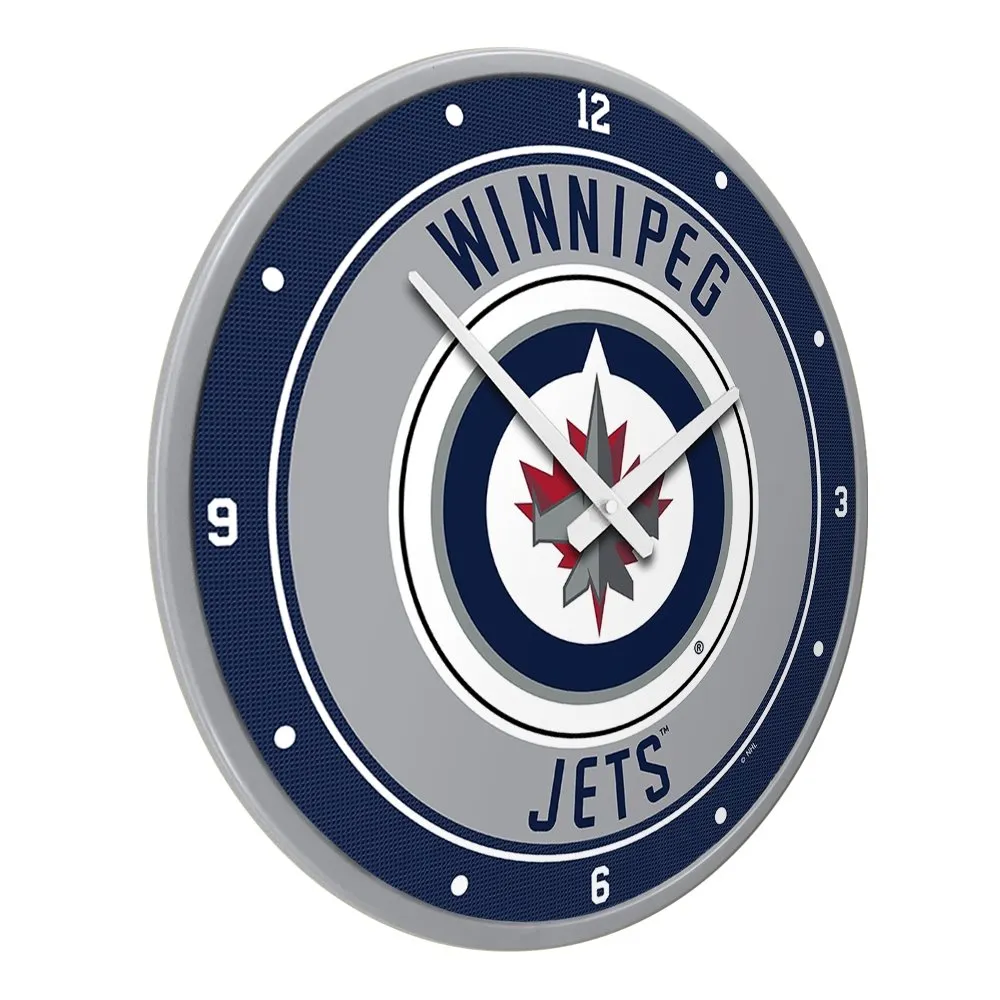 Winnipeg Jets: Modern Disc Wall Clock